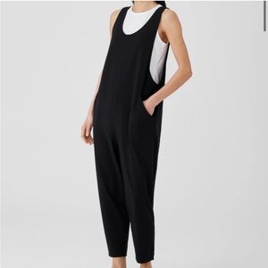EILEEN FISHER Black Jersey Slouchy Jumpsuit